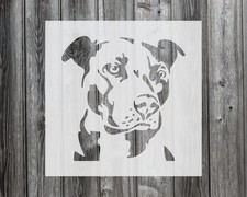 Pitbull Dog Stencil, Reusable Stencil For Painting, 850