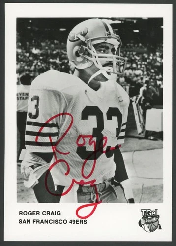 ROGER CRAIG signed 5x7 photo | San Francisco 49ers - autograph