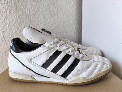 Vintage Adidas Kaiser 5 Goal 43 Indoor Fußballschuhe Weiß 1999 Halle Leder Retro
