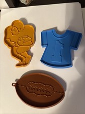 Hallmark Cards Inc. Cookie Cutters Piłka nożna, Gracz, Jersey Plastik lata 80.