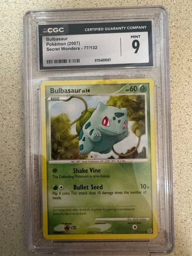 Bulbasaur 77/132 Secret Wonders Regular CGC 9