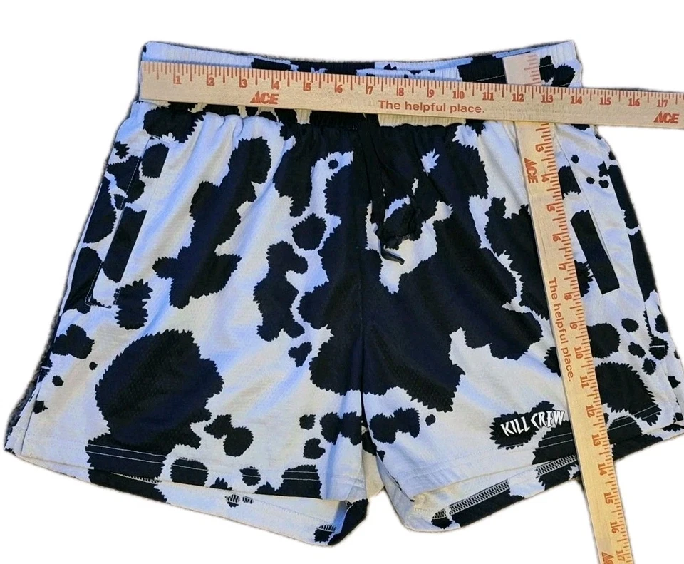 Kill Crew Moo Thai Shorts (Mid Thigh Cut) - Black Cow Size Large - Image 3 of 4