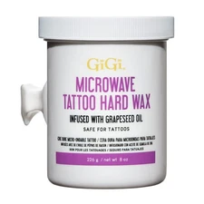 Tattoo Friendly Hard Wax 8 Ounce Microwavable Hair Removal For Sensitive Skin