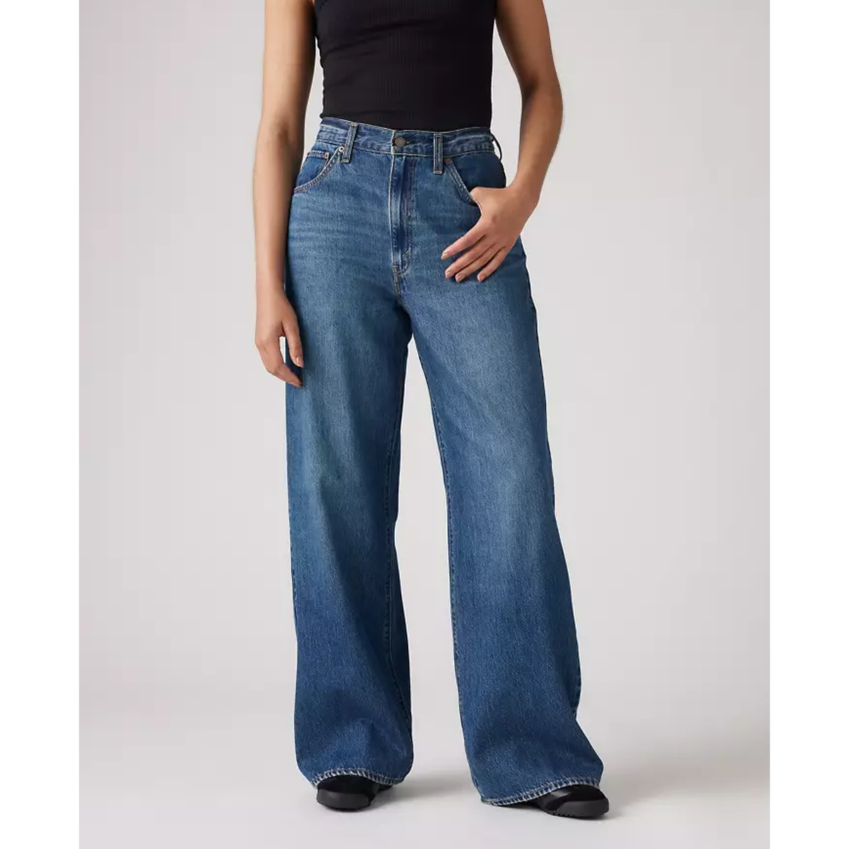 Levi's Womens Cinch Baggy Jeans 26x31 SIZE 2 Chasing Dreams Blue
