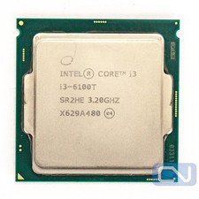 Procesador CPU Intel Core i3-6100T 3,2 GHz 3 MB 8GT/s SR2HE LGA1151 de grado justo