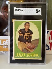 BART STARR 1958 Topps #66 Green Bay Packers SGC 5 EX HOF Quarterback