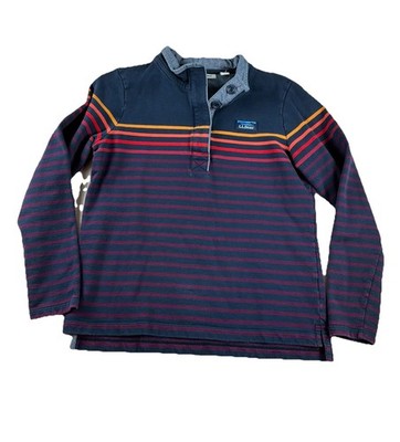 LL Bean Striped Henley Size XSP