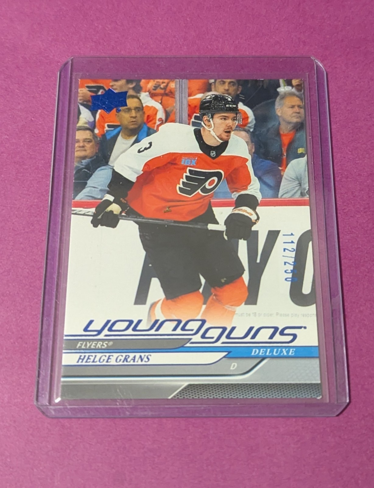 Helge Grans 2024-25 Upper Deck Young Guns Deluxe #722 /250
