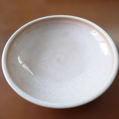 Tea utensils Hagiyaki matcha bowl summer tea bowl flat tea bowl Tenryu kiln