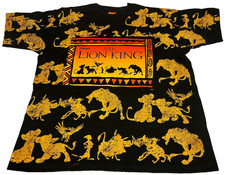 THE LION KING Vtg Jerry Leigh SINGLE STITCH All Over Print AOP Disney T-Shirt OS