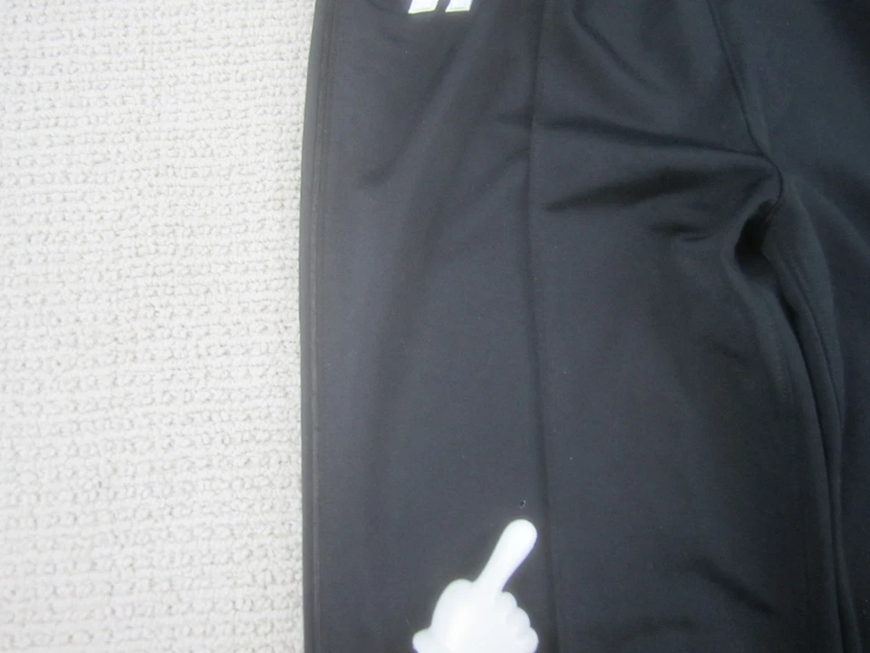 Pantalones deportivos Russell de colección para mujer pequeños negros atléticos pierna ancha activos Dri Power Foto 3 de 4