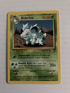 Nidorina 53/130 Base Set 2 Uncommon Non Holo