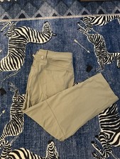 lululemon ABC Slim-Fit Pants Mens 34x32 Khaki Olive 5-Pocket Warpstreme Chinos