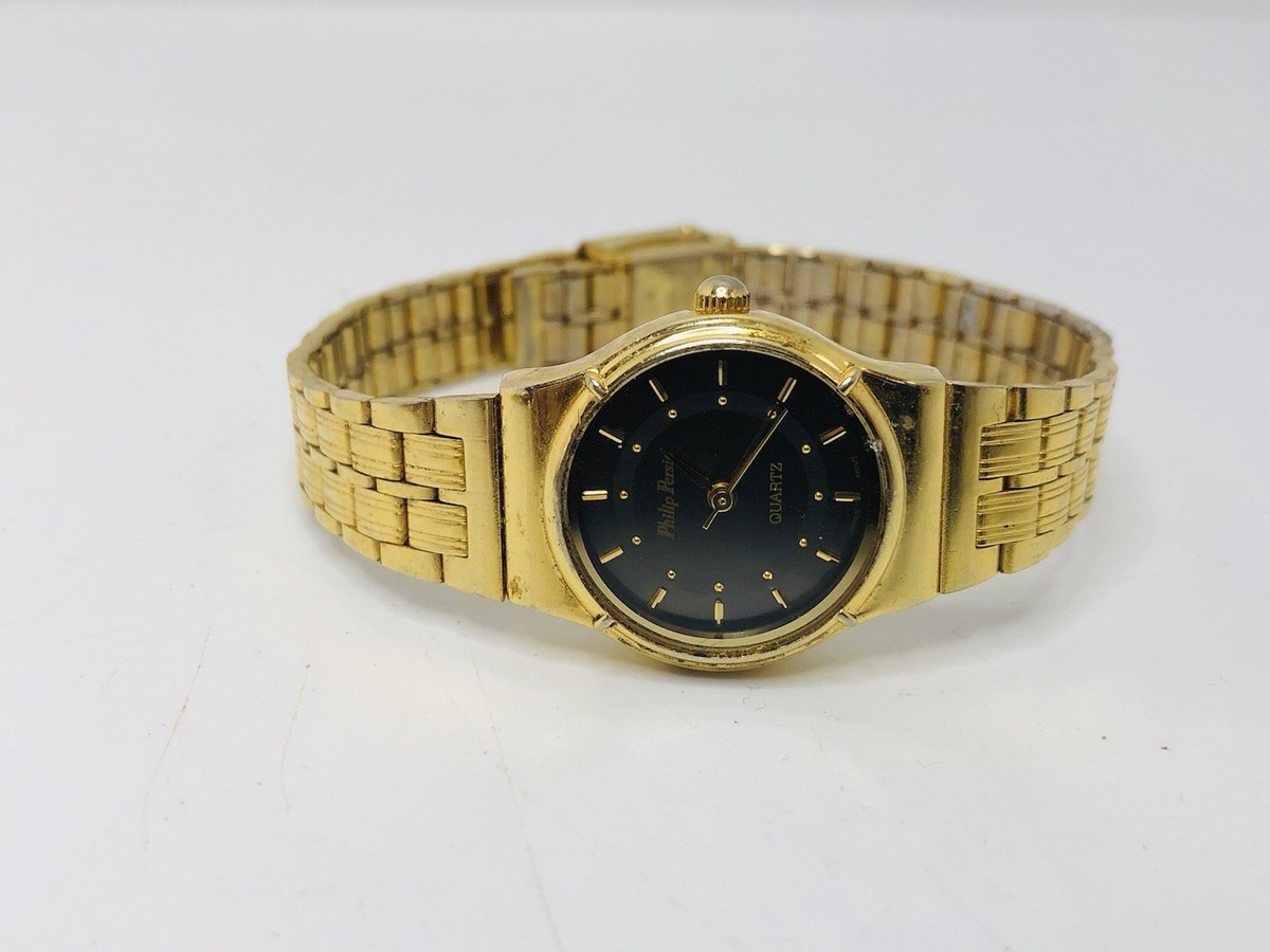 Philip Persia Womens Gold Tone Watch Dress Or Casual Works great new battery | eBay Philip Persia Womens Gold Tone Watch Dress Or Casual Works great new battery | eBay