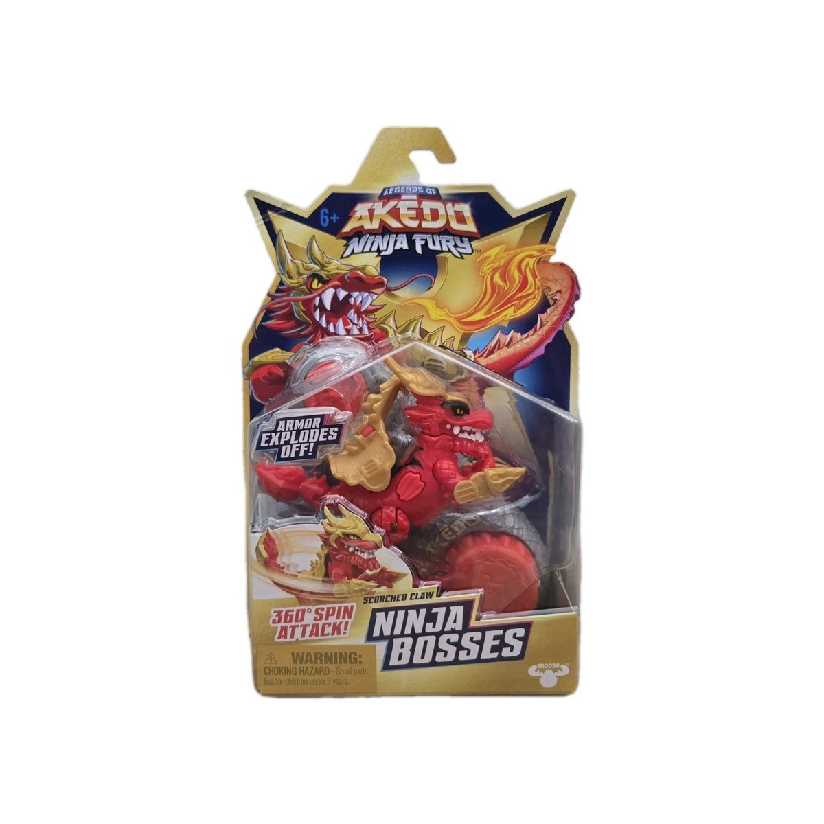 Legends Of Akedo Ninja Fury SCORCHED CLAW Ninja Bosses Figure