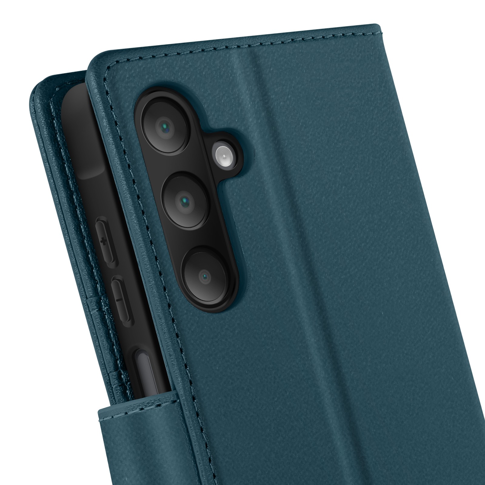Coque portefeuille détachable Samsung A16 bleu aimanté - 4