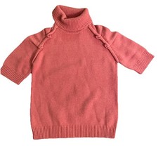 Little Marc Jacobs Pink Short Sleeve Sweater Top Wool Blend Girls Size 8