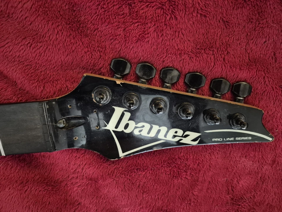 Mástil de guitarra Ibanez Pro Line PR1440 22 trastes diapasón ébano MIJ hecho en Japón  Foto 3 de 4