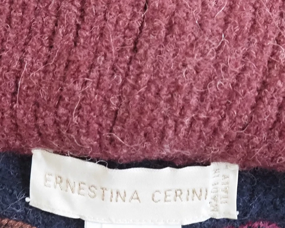 Ernestina Cerini Walk Strick Jacke Grösse 40 Damen Oversize mit Alpaka T442 - Bild 4 von 4