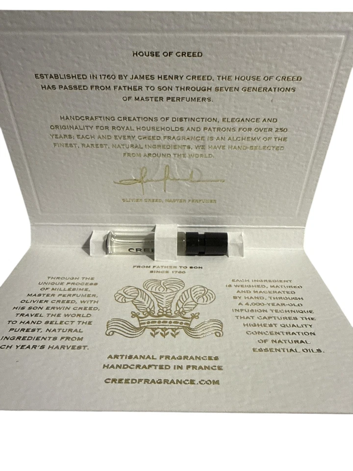 1 frasco CREED PURE WHITE COLOGNE para unisex 0,08 oz 2,5 ml eau de parfum spray NUEVO Foto 2 de 4