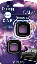 Febreze Car Vent Clip, Downy Calm Scent, 2 Count, 0.13 oz Total