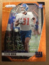 2024 Panini Prizm - Orange Lazer Prizm #395 Tyler Nubin Giants (RC)