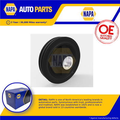 Crankshaft Pulley (TVD) NTV1069 NAPA Torsional Vibration Damper Quality New