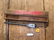 W RIDGWAY ADJUSTABLE EXPANSIVE AUGER WOOD DRILL BIT No 1915 CARPENTERS OLD TOOLS