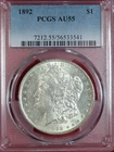 1892-P MORGAN DOLLAR PCGS AU55