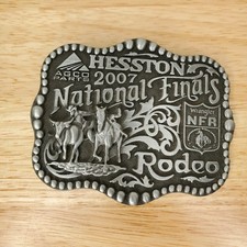 Hesston 2007 Belt Buckle Wrangler NFR Commemorative Rodeo National Finals