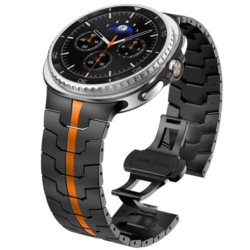 Per Samsung Watch 8 Classic 46mm/8 40/44mm Cinturino Metallo Titanio Ricambio - Foto 16 di 29