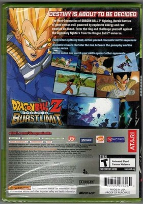 Dragon Ball Z: Burst Limit (Microsoft Xbox 360, 2008) for sale