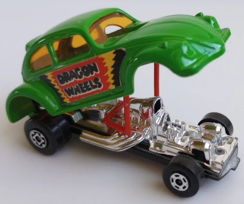 1972 Lesney Matchbox Superfast Dragon Wheels No. 43 Green funny car vtg - READ