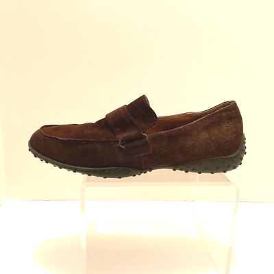 Born Loafer Shoes Sz 10 M Driving Moc Brown Suede Leather  display picture 3