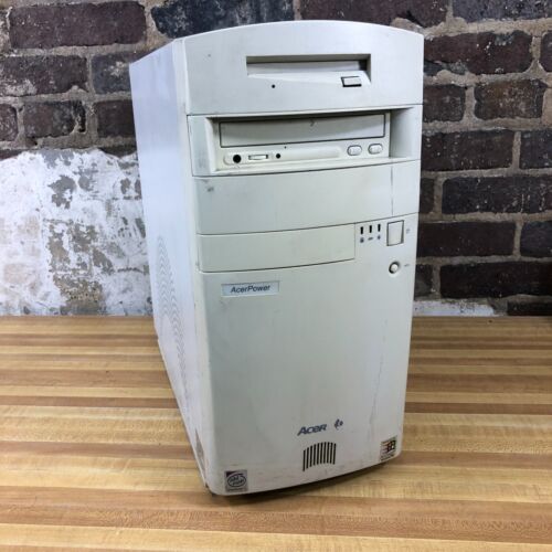 Acer AcerPower ATX DOS Gaming Computer Complete & Untested (For Restore Project)