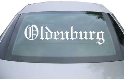 Aufkleber Heckscheibe DE6553 - 600x150 mm - Stadt Oldenburg Tuning JDM