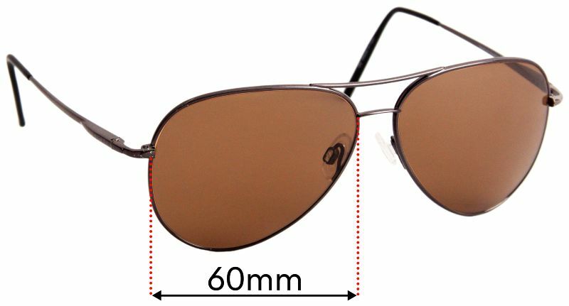 SFx Replacement Sunglass Lenses fits Serengeti Medium Aviator