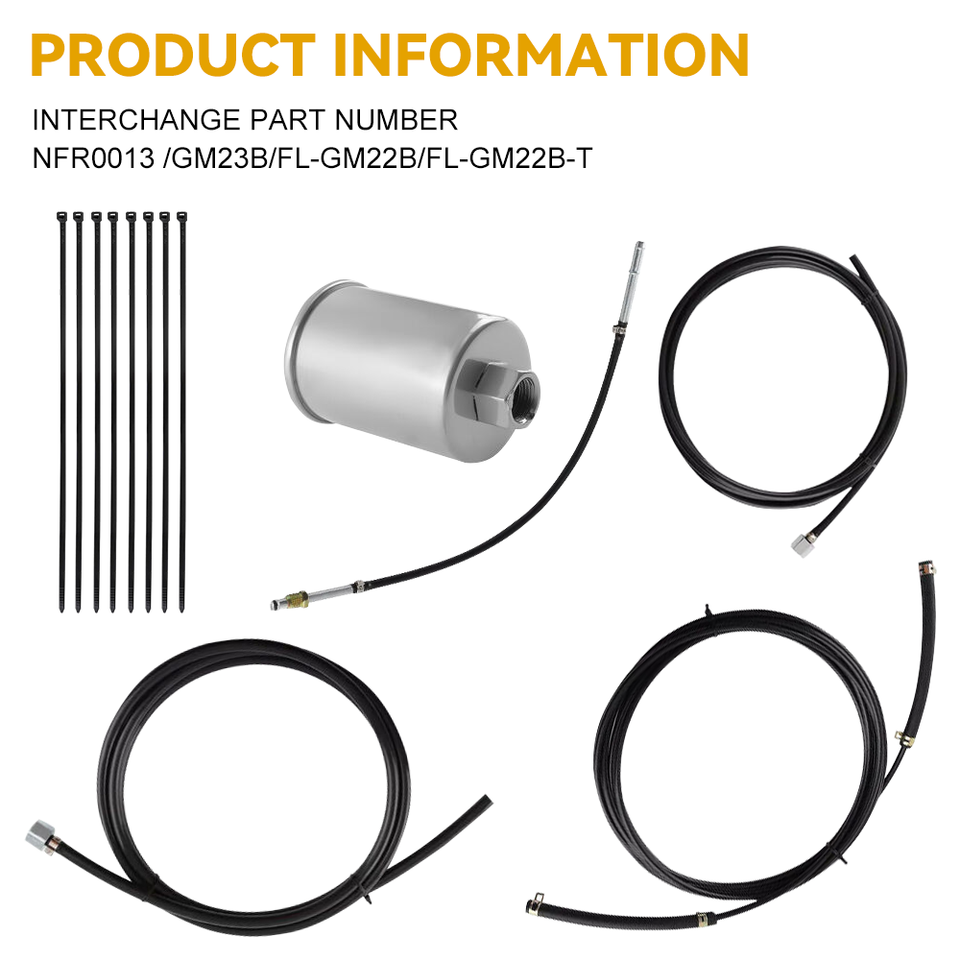 For 19881997 Chevrolet Gmc Gas Trucks Complete Nylon Fuel Line