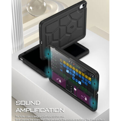 For iPad 10.9 inch 2022 Tablet Case Washable Silicone Cover (Black)