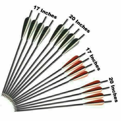 12 piezas flechas de carbono 17"/20"/22" OD 8,8 mm pernos de ballesta o carcaj objetivo caza Foto 2 de 4