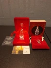 Waterford 12 DAYS OF CHRISTMAS 8 Maids A Milking 2002 W/Box + COA Excellent