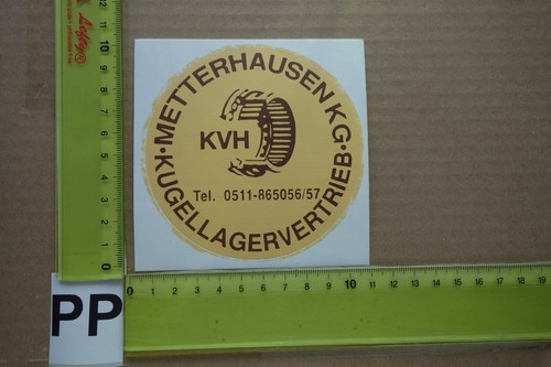 Alter Aufkleber Fahrrad Bike Radsport Kugellager METTERHAUSEN KVH Hannover (?)