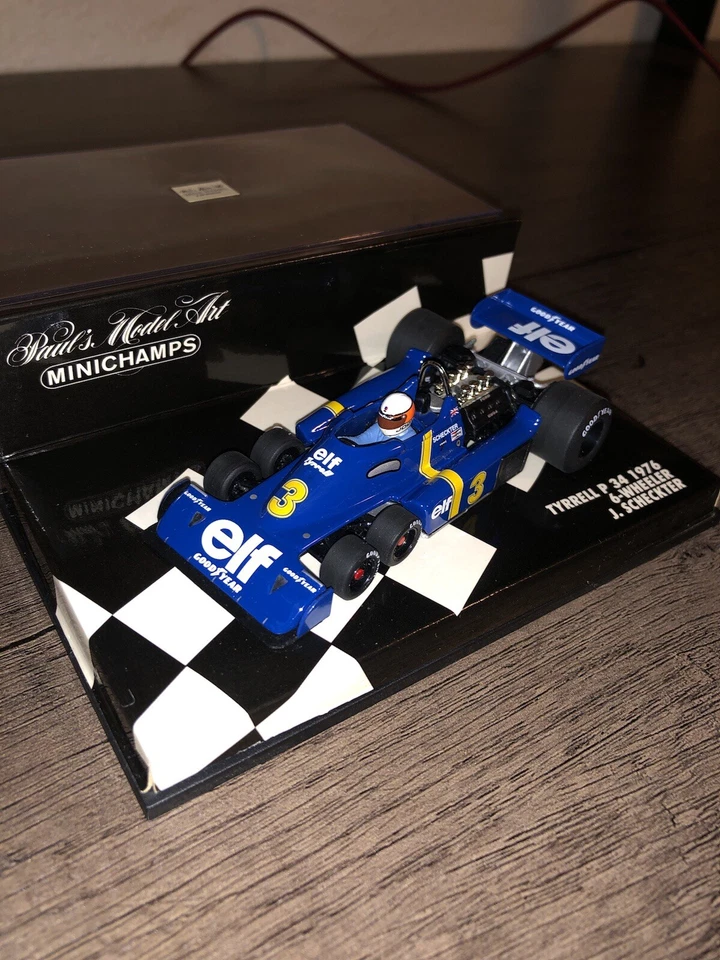 Minichamps 1976 - Tyrrell Ford P34 - Jody Sheckter - 6 rodas  - Imagem 3 de 4