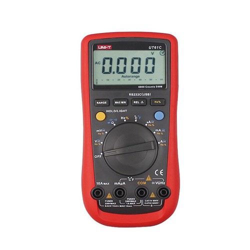 UT61C UNI-T AC DC tester multimetro digitale moderno rilevatore misuratore USB  - Foto 1 di 7