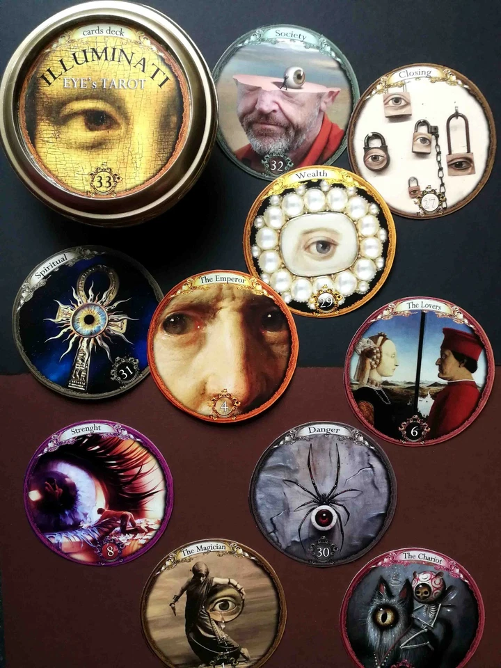 Ask Me Now a Consultation with Eyes Art Tarot Card Deck Cartomancy Tell Fortune - Image 2 of 4