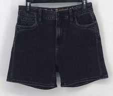 Rock Revival Black Celinda Curvy Ultra High Rise Curvy Shorts Size 3/27 Logo