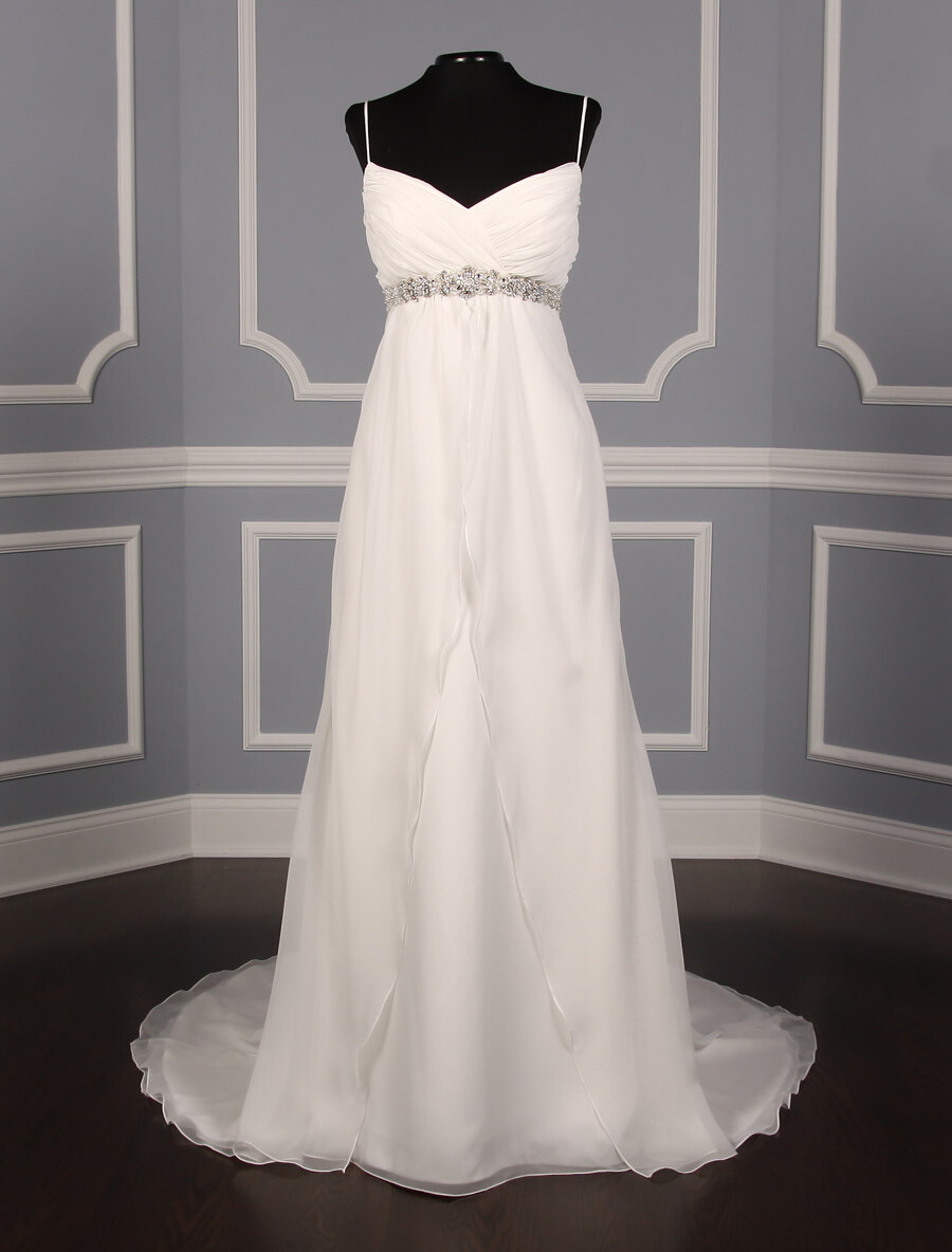 white christmas dresses Cheap Chiffon Sweetheart Wedding Dresses with Beading And Short Train, MW123 main image 1