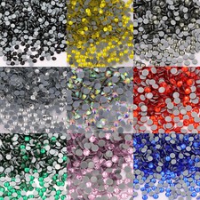 Clear Hotfix Rhinestones Glass Strass Iron On Hot fix Crystal For Fabric Garment
