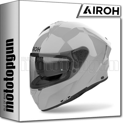 AIROH MOTORCYCLE SP298 SPARK 2 CEMENT GREY GLOSS FULL HELMET SIZE L