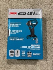 NEW! Makita GDT02Z 40V Max XPT Brushless 4-Speed Cordless Impact Driver